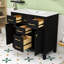 Liburd 36" Freestanding Bathroom Vanity with Ceramic Sink and Storage Cabinet Combo-445518188