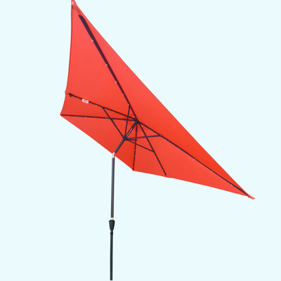 Parasol de marché rectangulaire éclairé 120,00 po x 78,00 po Tarus
