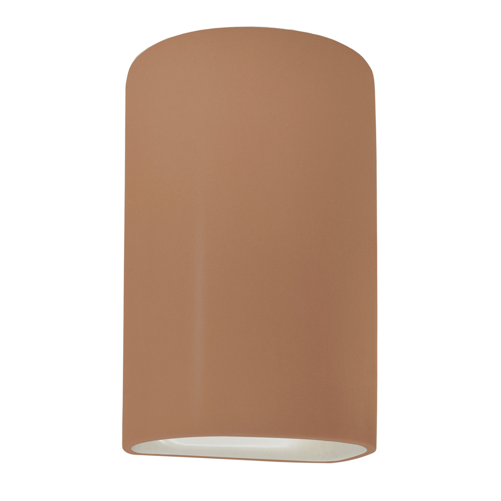 Pacursa Ceramic Dimmable Flush Mounted Sconce, 12.5" H x 7.75" W x 6.25" D, Real Rust, Incandescent (Not included)