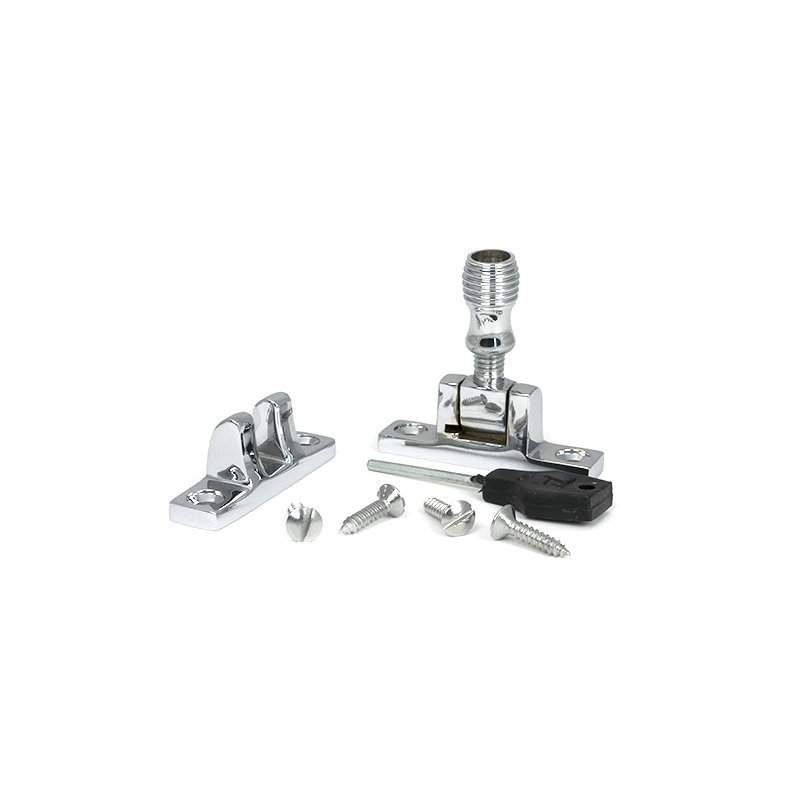 Beehive Brighton Fastener - Narrow (Square), Polished Chrome