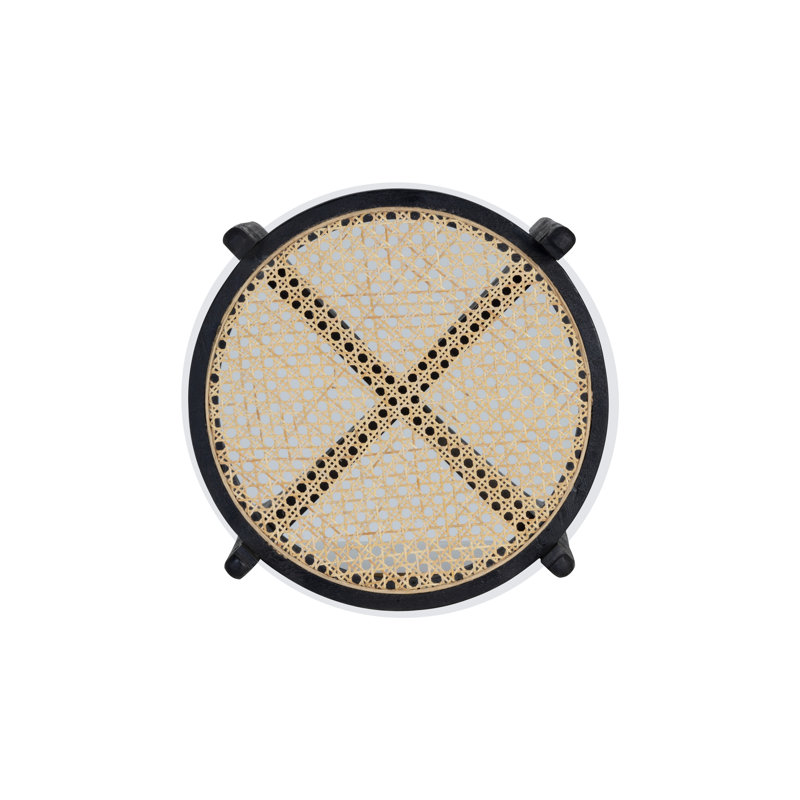 Patil Glass Top End Table