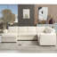 110.75" Sectional Sofa,Oversized Modular Sofa,Chaise Storage, Modern U Shaped  Couch , Upholstered Sofas,Chenille,Crystal Button , Living Room, Apartment-1666416827
