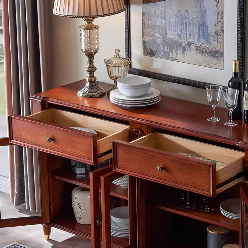 Buffet American American, H 34,25 po x l 59,05 po x P 17,32 po