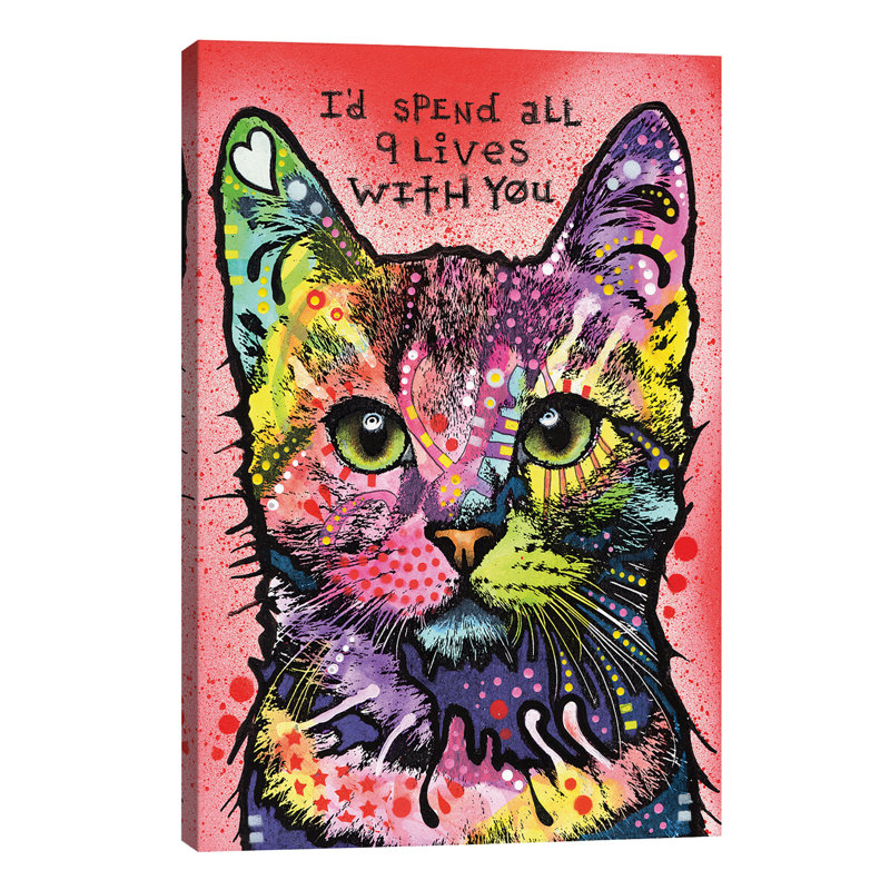 9 Lives by Dean Russo - Wrapped Canvas Print, 66.04 cm H x 45.72 cm W x 3.175 cm D