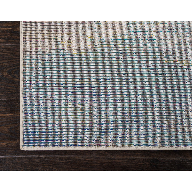 Keimar Washable Abstract Indoor Rug, Rectangle 3'3" x 5'3"
