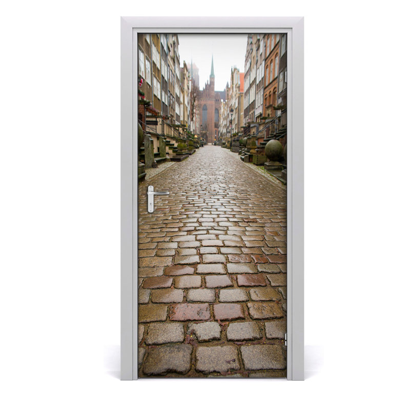 Gdansk Poland Door Decal, 205cm H x 95cm W