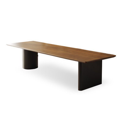Brown Rectangle Solid Wood Dining Tables