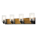 Arcadia 3 Light Bath Bar In Black