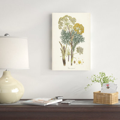 Saffron Botanicals I - peinture sur toile tendue