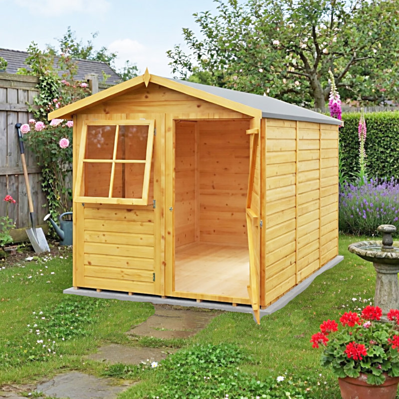 Barraca 7 ft. W x 10 ft. D Wooden Garden Shed