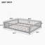 Grand lit plateforme avec barrière de sécurité et porte, gris-418935410-418935418