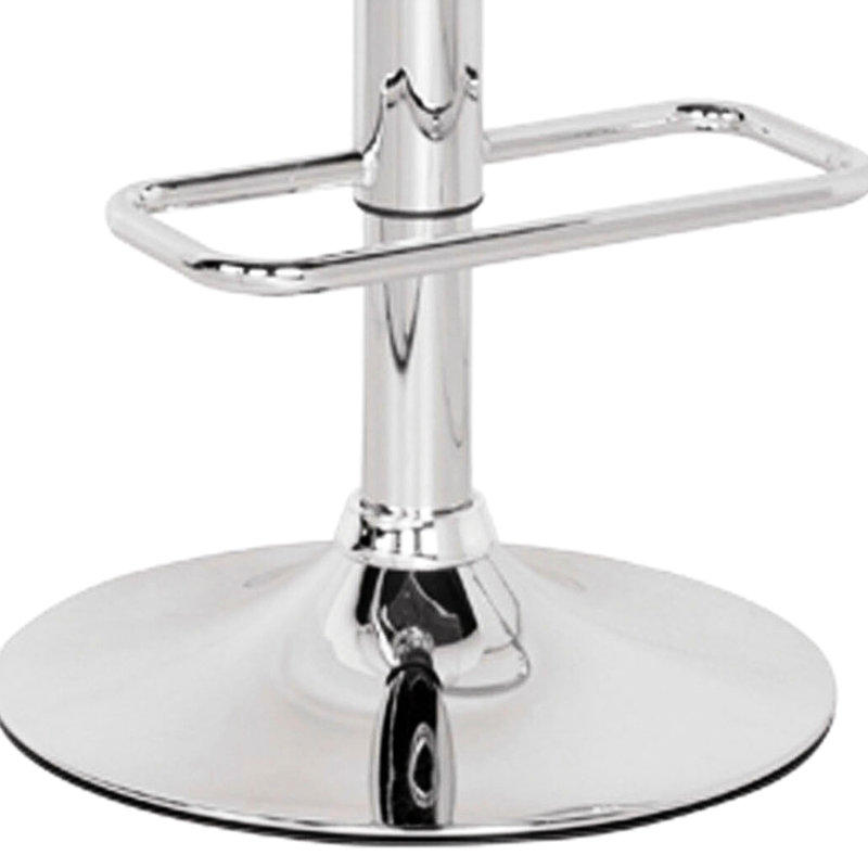Adjustable Bedroom Stool With Swivel Function And Grey Modern Height Support