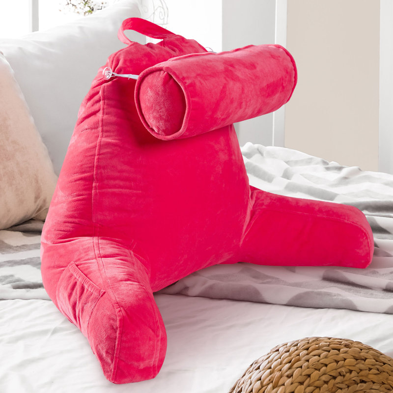 Solid Colour Throw Pillow, Hot Pink