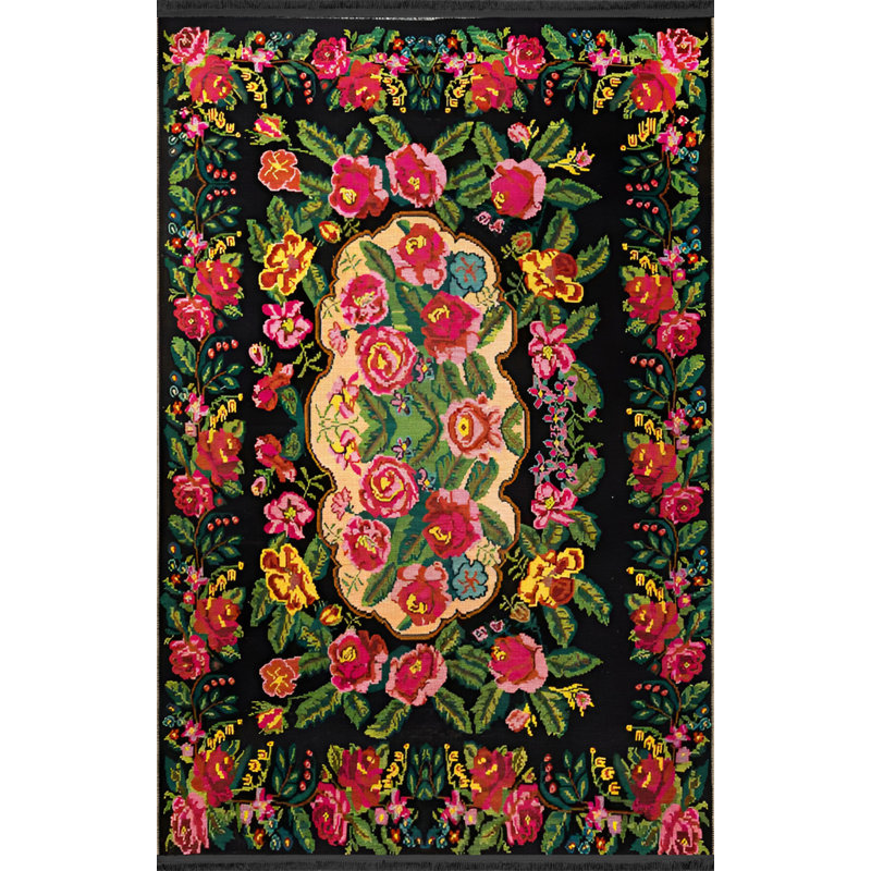 Tapis intérieur / extérieur Kutsi, Tapis de couloir 4 pi 11 po x 9 pi 10 po