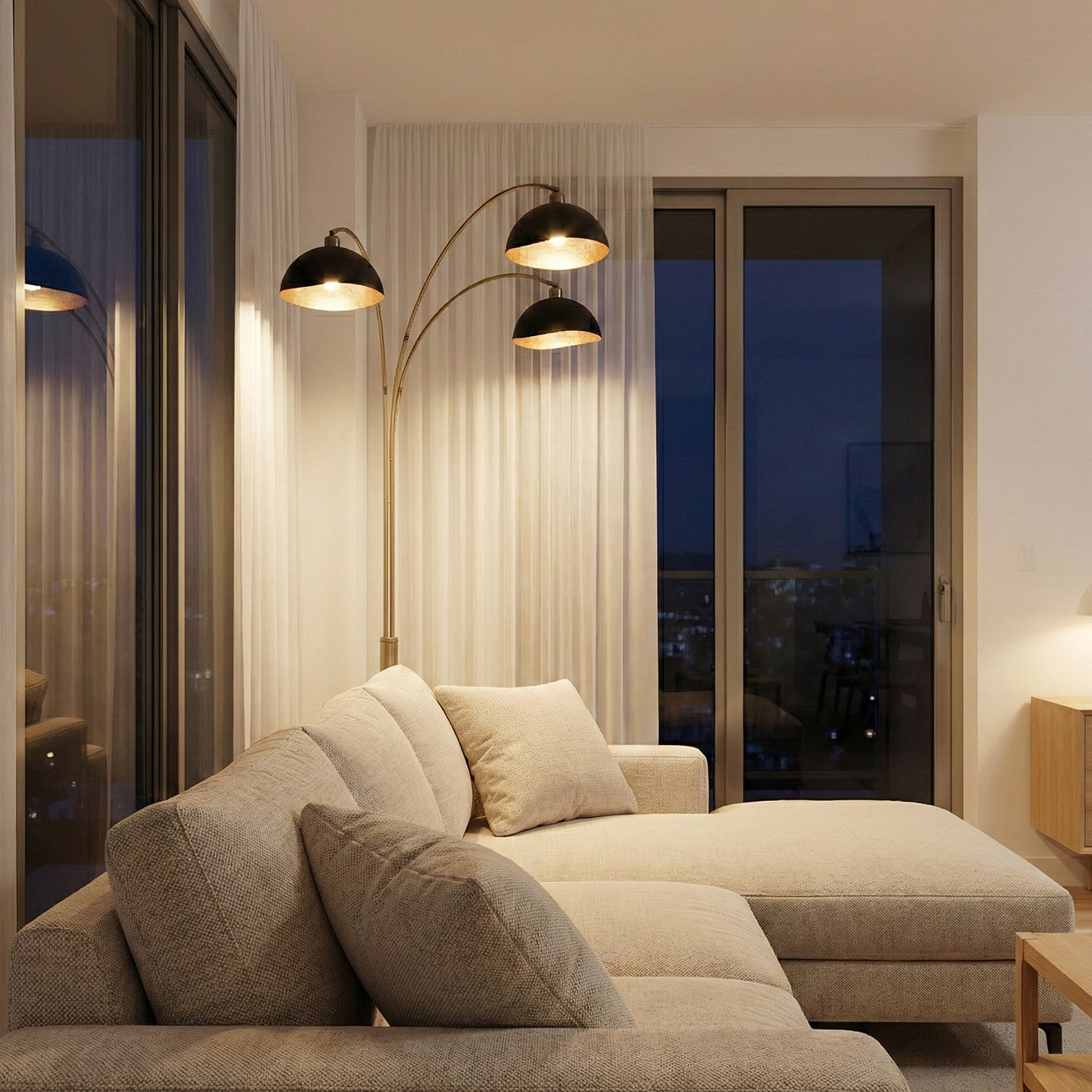 92" Marble Floor Lamp