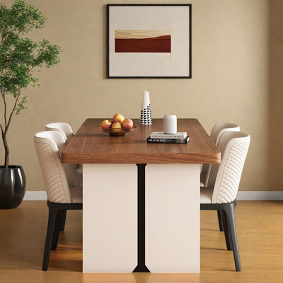 Ensemble de table à manger moderne et minimaliste pour un usage domestique