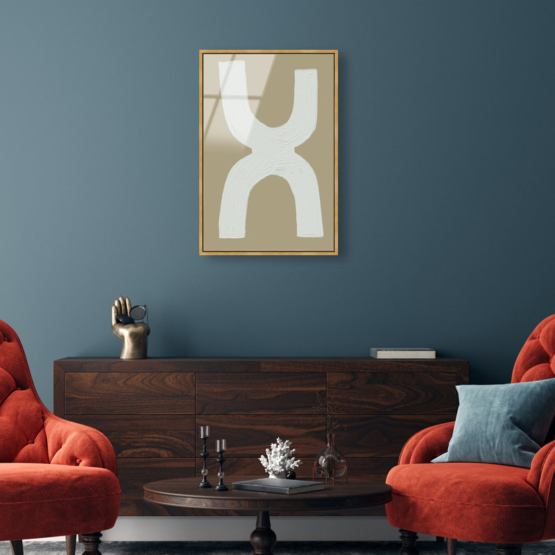 Opposites Attract Print by Oliver Gal, 37" H x 25" W, Gold Floater Frame