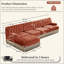 Canapé Chesterfield modulaire avec jupe à pampilles et design ergonomique-513943440