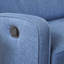 Fauteuil inclinable manuel en tissu au fini bleu par FlowLuxe pour salon, spacieux et large de 47 pouces pour une détente décontractée