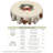 1pc round/rectangular polyester Edelen, Christmas Edelen with pine, snowman, truck, embosed edge, Christmas decorations for dining table, festival party holiday table decoration, perfect festival gift-212865715