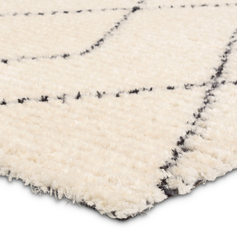 Label J Leah Powerloomed Tribal White Area Rug (6'x9')