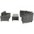 Piece Patio Sofas, Pe Wicker Steel Modern Curved Set For Patio