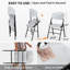 Ensemble de chaises pliantes empilables Megale HDPE-1328723171