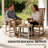 Set Of 2 Brown Outdoor Rocking Chairs, Hdpe Porch Rockers With High Sloped Back, Recessed Armrests, Weather-resistant Patio Furniture For Balcony, Garden, Living Room, 265 Lbs Capacity-316682791