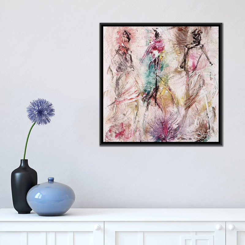 «Sans titre», reproduction sur toile, H 26 po x l 26 po x P 1,5 po, Toile encadrée noire, Pas de tapis