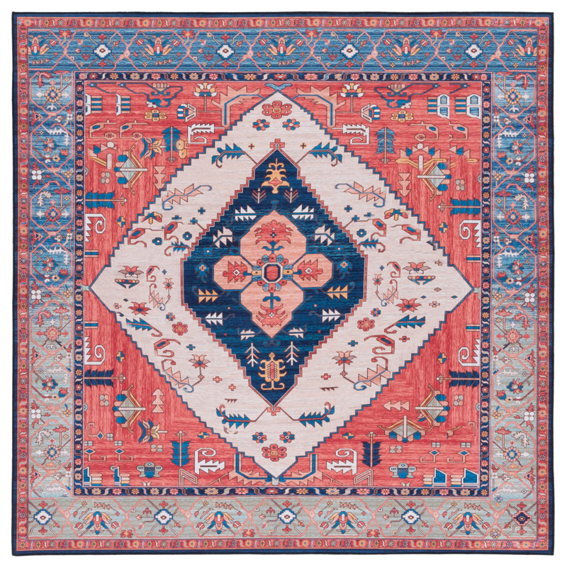 Tucson Performance Machine Washable Oriental Rug, Square 4'
