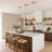 1-Dark brown round glass dimmable pendant light