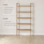 5-Tier Wall Mounted Solid Wood Bookshelf-118556874