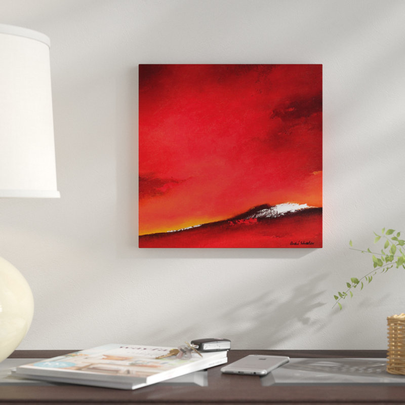 « ondulation line ii », reproduction d’impression sur toile, H 12 po x l 12 po x P 0,75 po, Toile tendue, Pas de tapis