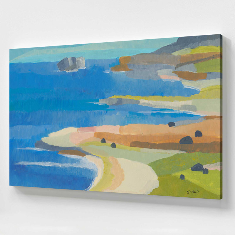 Irish Coastal Whimsy, grande impression sur toile, H 48 po x l 72 po
