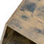 Table basse de table d'appoint hexagonale 23,62 po Table de chevet en bois antique