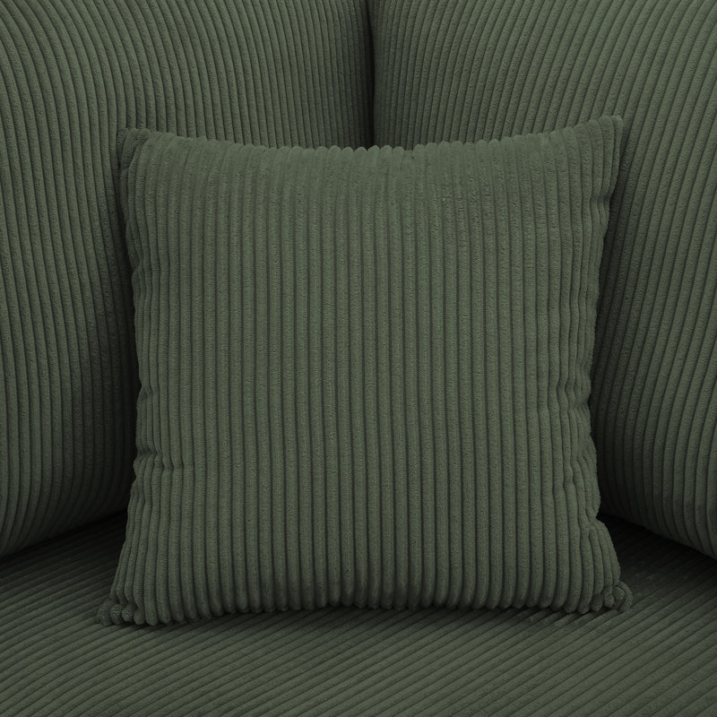 Mordecai 95Cm Wide Side Chair, Green Corduroy