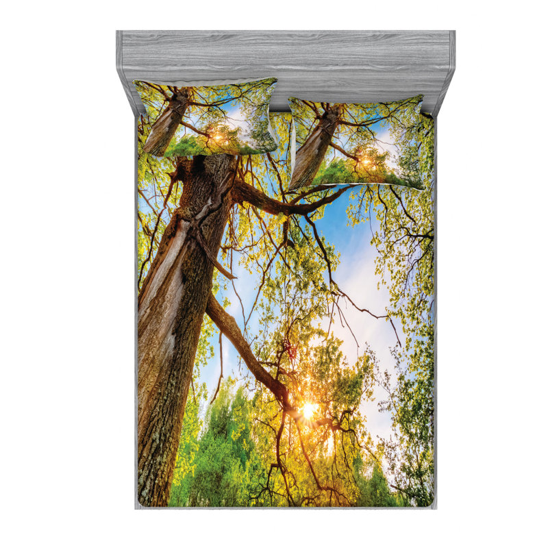 Microfiber Sheet Set, Queen Sheet Set with Fitted Sheet