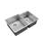 Karran 16-Gauge Stainless Steel 33'' X 22'' 60/40 Double Bowl Undermount Kitchen Sink Kit