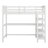 Loft Bed With And Under-Bed Desk, Multifunctional Solid Wood Bed Frame With Storage Shelves-1677981091