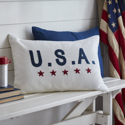 U.S.A. Linen Lumbar Pillow
