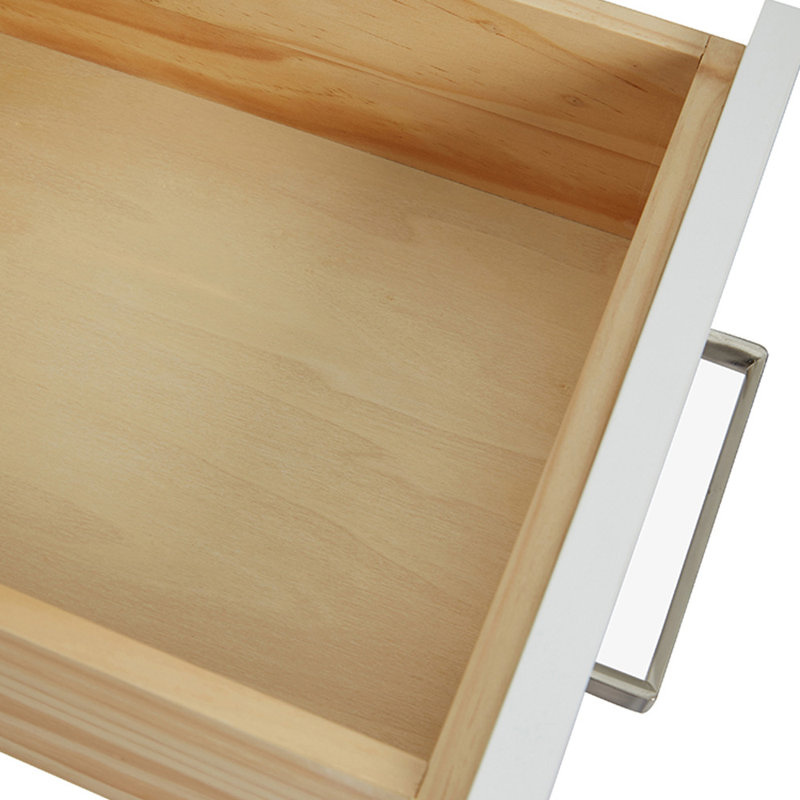 Cambridge 42'' W Single Bathroom Vanity Base, White, Brushed Nickel