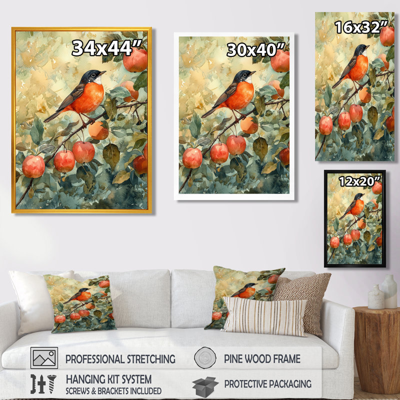 Kensal - Animals Canvas Prints, Impression encadrée flottante, H 44 po x l 34 po, Crème, crème