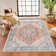 Machine Washable Grey/Blue/Brown