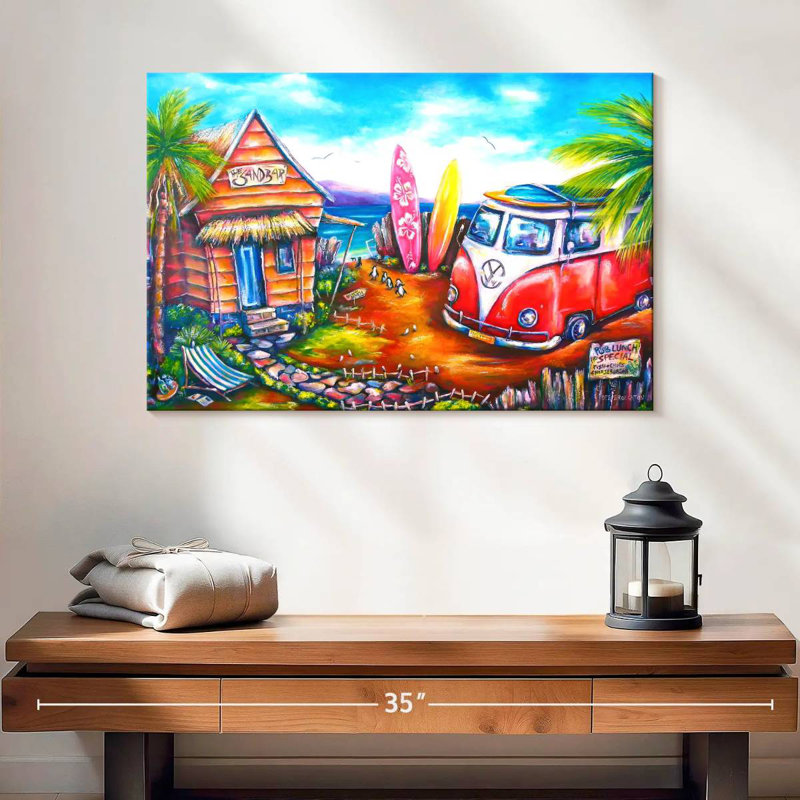 Senne Summer Hut And Van, H 16 po x l 24 po