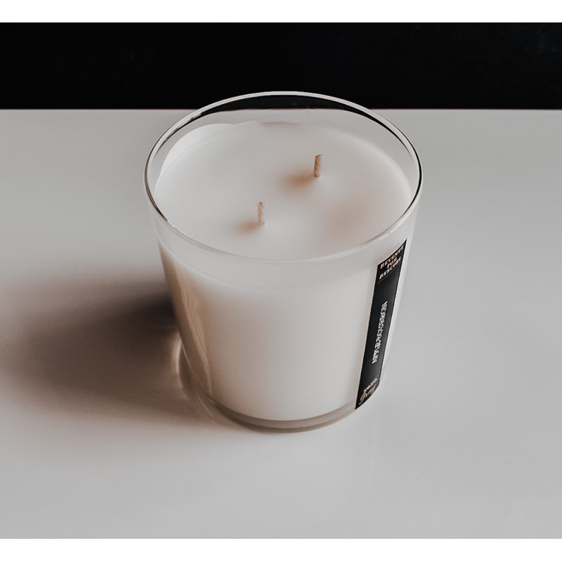 Bougie en pot chêne et miel Bourbon