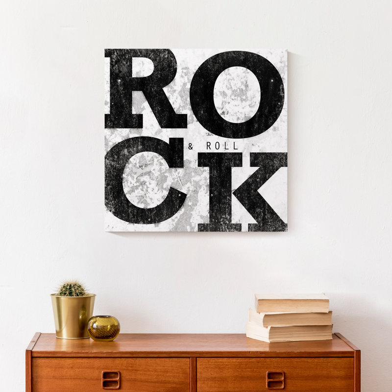 " Rock ", 12" H x 12" W x 1.25" D
