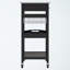 Chariot utilitaire Julia à 1 tiroir et 2 tablettes au fini noir, H 33,63 po x l 22,37 po x P 15,58 po