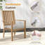Ensemble de 2 chaises de patio en aluminium toutes saisons de 23 po avec coussins gris clair et structure kaki-1475731805