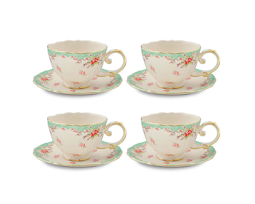 Jardin Peony Tea Cup & Saucer