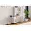 Computer Desk With 90 Degree Rotating Desktop (Not Include Stools)-701819480